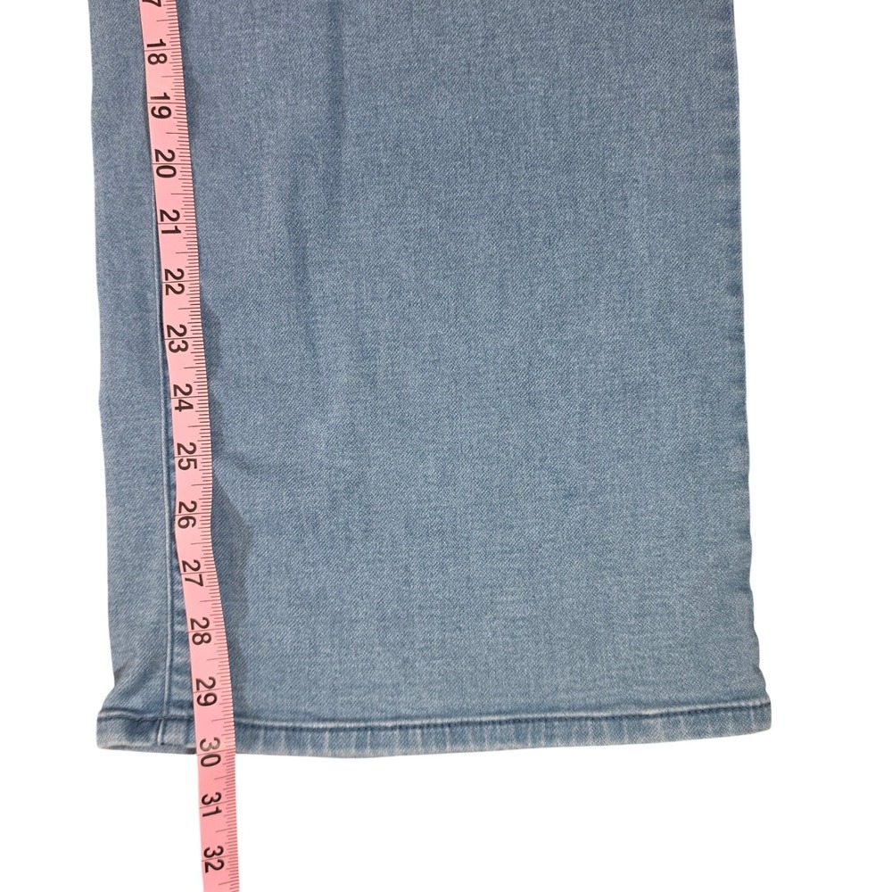 Pure Jill Denim Women Light Wash Wide Leg Pull On Jeans Size Medium M Blue - Picture 5 of 8